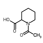 CAS 登录号：35677-87-3， 1-乙酰基-2-哌啶羧酸