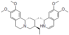 CAS 登录号：3570-25-0， (2S,3R,11bS)-2-[[(1R)-6,7-二甲氧基-1,2-二氢异喹啉-1-基]甲基]-3-乙基-9,10-二甲氧基-2,3,4,6,7,11b-六氢-1H-吡啶并[2,1-a]异喹啉