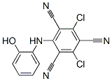 CAS 登录号：35727-87-8， 2,4-二氯-6-[(2-羟基苯基)氨基]苯-1,3,5-三甲腈