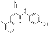 CAS 登录号：357315-51-6， (2Z)-2-氰基-N-(4-羟基苯基)-3-(2-甲基苯基)丙烯酰胺