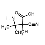 CAS 登录号：35768-30-0， 3-氨基-2-氰基-2-羟基-3-甲基丁酸
