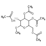 CAS 登录号：35822-13-0， 乙酸;[4,5-二乙酰氧基-6-(乙酰氧基甲基)-2-甲氧基-四氢吡喃-3-基]汞