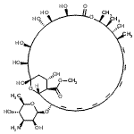 CAS 登录号：36148-89-7， 甲基(1R,3S,5S,8S,9S,11R,15S,16S,17R,18S,25Z,33R,35S,36R,37S)-33-[(3-氨基-3,6-二脱氧-beta-D-甘露糖基)氧基]-1,3,5,8,9,11,17,37-八羟基-15,16,18-三甲基-13-氧代-14,39-二氧杂双环[33.3.1]N酮a三十碳-19,21,23,25,27,29,31-七烯-36-羧酸酯