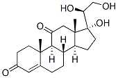 CAS 登录号：3615-87-0， (8S,9S,10R,13S,14S,17R)-17-[(1S)-1,2-二羟基乙基]-17-羟基-10,13-二甲基-1,2,6,7,8,9,12,14,15,16-十氢环戊烯并[a]菲-3,11-二酮