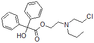 CAS 登录号：36167-80-3， 2-(2-氯乙基-丙基氨基)乙基2-羟基-2,2-二(苯基)乙酸酯