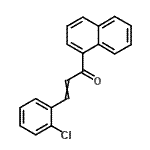 CAS 登录号：36203-42-6， 3-(2-氯苯基)-1-(1-萘基)-2-丙烯-1-酮