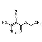 CAS 登录号：36231-82-0， 乙基(2E)-3-氨基-2-氰基-3-羟基丙烯酸酯
