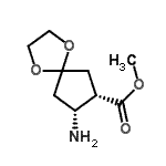CAS#: 362489-00-7, Methyl (7S,8R)-8-Amino-1,4-Dioxaspiro[4.4]Nonane-7-Carboxylate