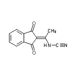 CAS 登录号：362499-35-2， [1-(1,3-二氧代-1,3-二氢-2H-茚-2-亚基)乙基]氰胺