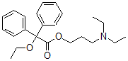 CAS 登录号：3626-03-7， 3-二乙基氨基丙基2-乙氧基-2,2-二(苯基)乙酸酯