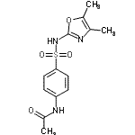CAS#: 36326-07-5, N-{4-[(4,5-Dimethyl-1,3-Oxazol-2-Yl)Sulfamoyl]Phenyl}Acetamide