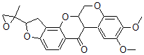CAS#: 36375-25-4, 1,2,12,12a-Tetrahydro-8,9-Dimethoxy-2-(2-Methyloxiranyl)-(1)Benzopyrano(3,4-b)Furo(2,3-H)(1)Benzopyran-6(6aH)-One
