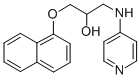 CAS 登录号：36391-24-9， 1-萘-1-基氧基-3-(吡啶-4-基氨基)丙-2-醇
