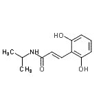 CAS 登录号：364327-54-8， (2E)-3-(2,6-二羟基苯基)-N-异丙基丙烯酰胺