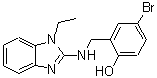 CAS#: 364748-24-3, 4-Bromo-2-{[(1-Ethyl-1H-Benzimidazol-2-Yl)Amino]Methyl}Phenol