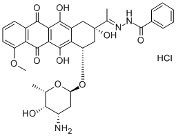 CAS 登录号：36508-71-1， 佐柔比星盐酸盐