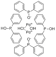 CAS#: 36536-69-3, Dihydrogen Di-mu-Chlorotetrakis(Diphenylphosphinito-Kp) Dipalladate(2-)