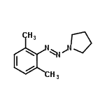 CAS 登录号：36651-90-8， 1-[(E)-(2,6-二甲基苯基)偶氮]吡咯烷