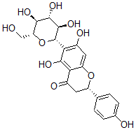 CAS 登录号：3682-03-9， (2S)-5,7-二羟基-2-(4-羟基苯基)-6-[(2S,3R,4R,5S,6R)-3,4,5-三羟基-6-(羟基甲基)四氢吡喃-2-基]色满-4-酮