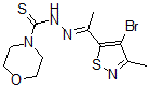 CAS 登录号：3683-90-7， N-[1-(4-溴-3-甲基-1,2-噻唑-5-基)乙亚基氨基]吗啉-4-硫代甲酰胺