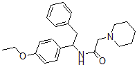 CAS 登录号：36838-40-1， N-[1-(4-乙氧基苯基)-2-苯基乙基]-2-哌啶-1-基乙酰胺