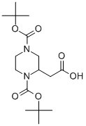 CAS 登录号：368442-00-6， 1,4-二-叔丁氧羰基-2-哌嗪乙酸