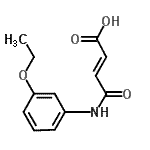 CAS 登录号：36847-96-8， (2E)-4-[(3-乙氧基苯基)氨基]-4-氧代-2-丁烯酸
