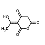 CAS 登录号：368876-56-6， (3E)-3-(1-羟基乙亚基)-2H-吡喃-2,4,6(3H,5H)-三酮