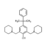 CAS 登录号：3692-16-8， 4-(2-苯基-2-丙基)-2,6-二(1-哌啶基甲基)苯酚