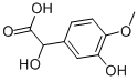 CAS 登录号：3695-24-7， (2S)-2-羟基-2-(3-羟基-4-甲氧基-苯基)乙酸