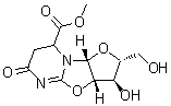 CAS 登录号：36963-58-3， (2R,3R,3aS,9aR)-3-羟基-2-(羟基甲基)-6-氧代-2,3,3A,7,8,9A-六氢-6H-呋喃并[2',3':4,5][1,3]恶唑并[3,2-a]嘧啶-8-羧酸甲酯
