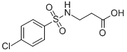 CAS 登录号：36974-65-9， 3-{[(4-氯苯基)磺酰基]氨基}丙酸