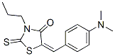 CAS 登录号：3698-10-0， 5-[(4-二甲基氨基苯基)亚甲基]-3-丙基-2-硫代-1,3-噻唑烷-4-酮