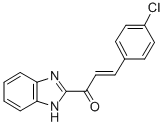 CAS 登录号：36998-77-3， 1-(1H-苯并咪唑-2-基)-3-(4-氯苯基)丙-2-烯-1-酮