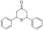 CAS 登录号：37014-01-0， 2,6-二(苯基)硫杂环己烷-4-酮