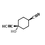 CAS#: 370147-90-3, trans-4-Ethynyl-4-Hydroxycyclohexanecarbonitrile