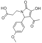 CAS#: 370584-35-3, 3-[(2R)-3-Acetyl-4-Hydroxy-2-(4-Methoxyphenyl)-5-Oxo-2H-Pyrrol-1-Yl]Propionic acid