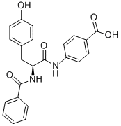 CAS 登录号：37106-97-1， 4-((2-(苯甲酰基氨基)-3-(4-羟基苯基)-1-氧代丙基)氨基)苯甲酸