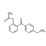 CAS 登录号：37135-48-1， 2-(4-乙基苯甲酰)苯基乙酸酯