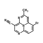 CAS#: 37160-10-4, 9-Bromo-2-Methyl-1,3,6,9B-Tetraazaphenalene-4-Carbonitrile