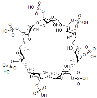 CAS#: 37191-69-8, beta-Cyclodextrin, Sulfated Sodium Salt
