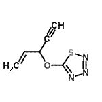 CAS#: 372112-50-0, 5-(1-Penten-4-Yn-3-Yloxy)-1,2,3,4-Thiatriazole