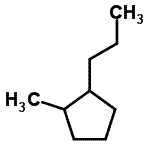 CAS 登录号：3728-57-2， 1-甲基-2-丙基环戊烷