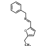 CAS 登录号：374114-26-8， (E)-N-苄基-1-(5-乙基-2-呋喃基)甲亚胺