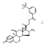 CAS#: 37413-97-1, Sodium 3-({[(11beta,16alpha)-9-Fluoro-11-Hydroxy-16-Methyl-3,20-Dioxopregna-1,4-Dien-21-Yl]Oxy}Carbonyl)Benzenesulfonate