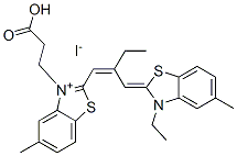 CAS#: 37422-04-1, 3-[2-[(E)-2-[(Z)-(3-Ethyl-5-Methyl-1,3-Benzothiazol-2-Ylidene)Methyl]But-1-Enyl]-5-Methyl-2H-1,3-Benzothiazol-1-Ium-3-Yl]Propanoic Acid Iodide