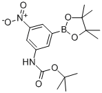 CAS 登录号：374595-05-8， (3-叔丁氧羰基-氨基-5-硝基苯基)硼酸