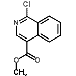 CAS 登录号：37497-86-2， 甲基1-氯-4-异喹啉羧酸酯