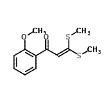 CAS 登录号：37510-43-3， 1-(2-甲氧基苯基)-3,3-二(甲硫基)-2-丙烯-1-酮