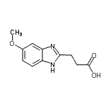CAS 登录号：37640-73-6， 3-(5-甲氧基-1H-苯并咪唑-2-基)丙酸